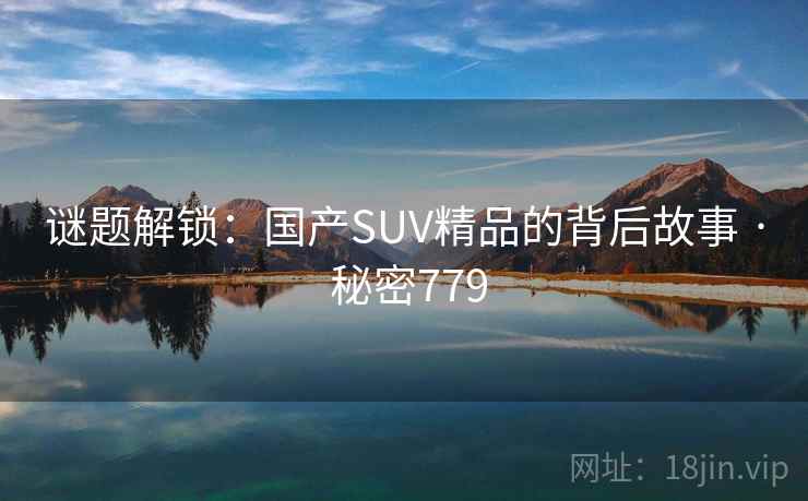 谜题解锁：国产SUV精品的背后故事 · 秘密779